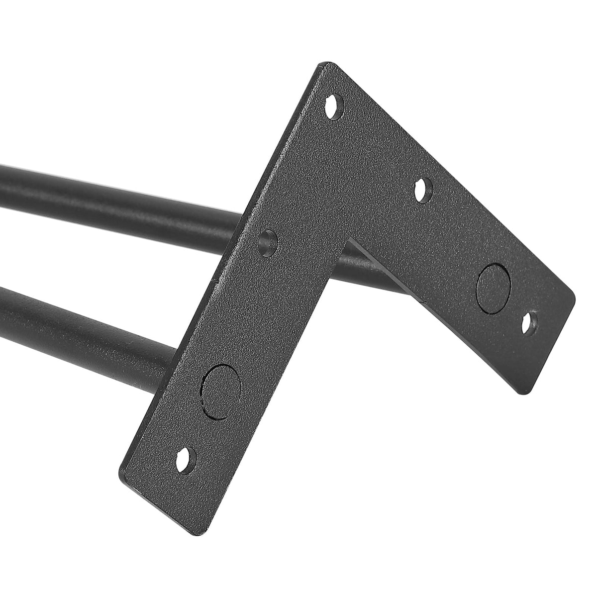 19" Hairpin Furniture Legs - Black Metal, 500lbs Capacity