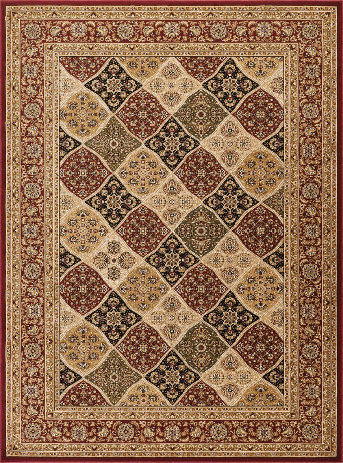 Ornate Red Oriental Runner Rug for Traditional Entryways