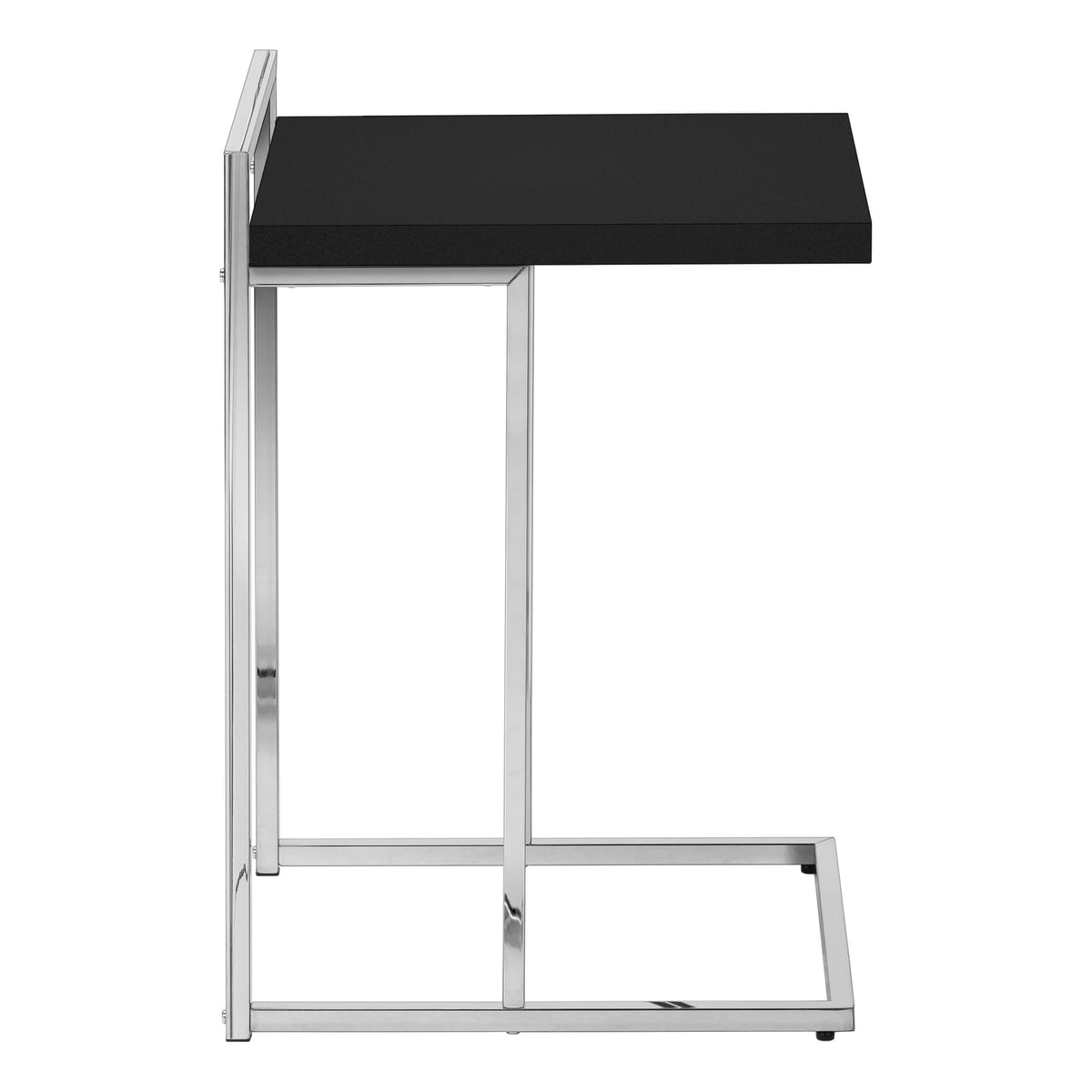 Black C-Shaped Accent Table - Bedroom or Living Room