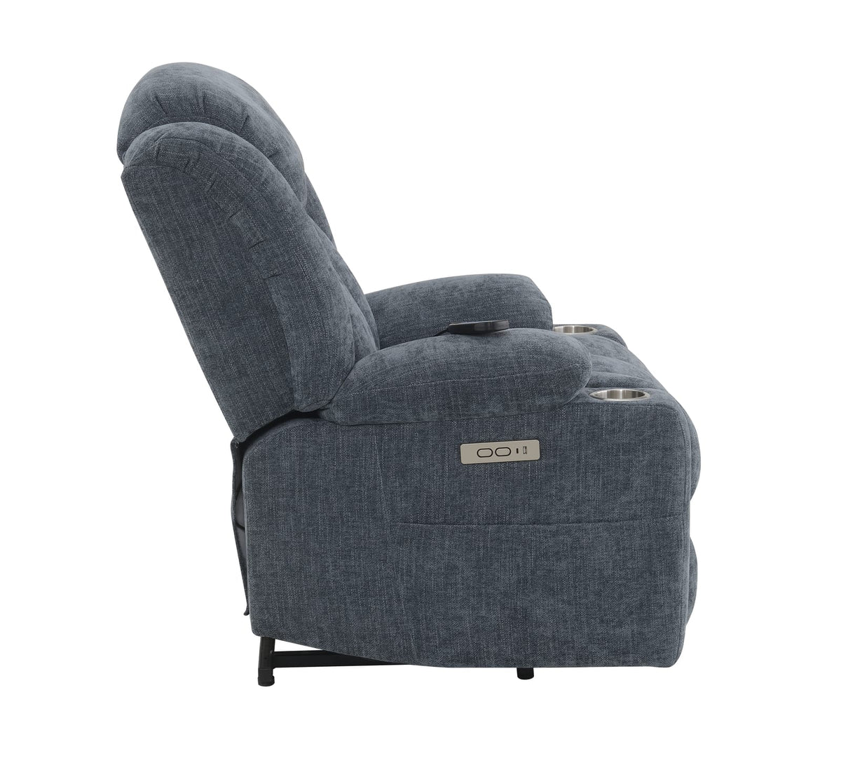 Blue Power Lift Recliner - Heating & Massage Comfort