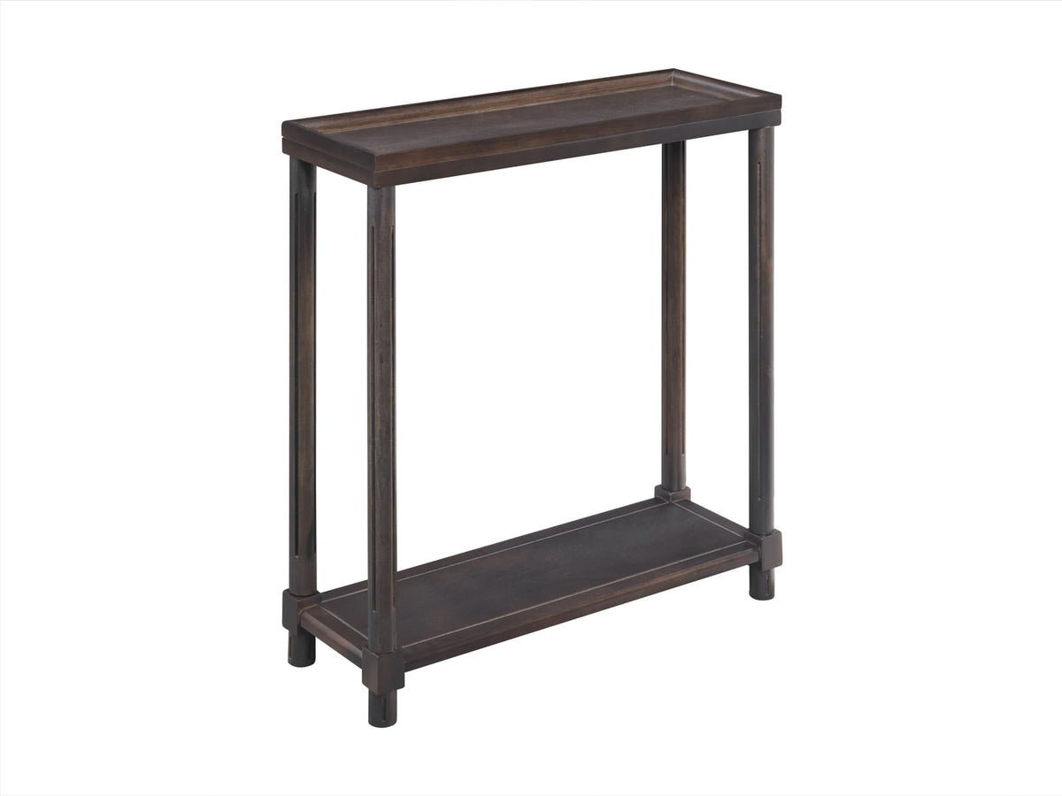 Espresso Solid Wood Side Tables Set of 2 for Living Room
