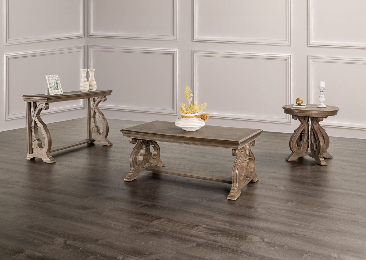 Oak End Table - Traditional Solid Wood Design