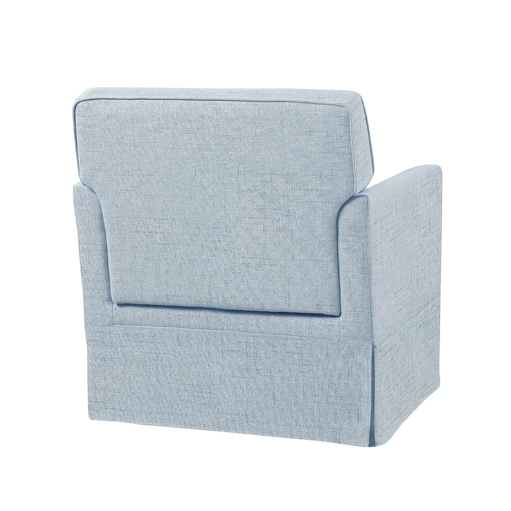 Slipcover Accent Armchair - Light Blue Upholstered