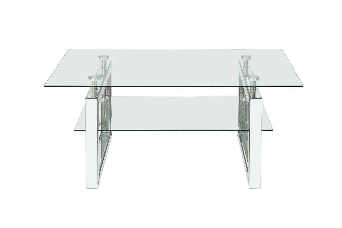 Silver Rectangular Desk and Chair Set - Office Furniture for Living Room