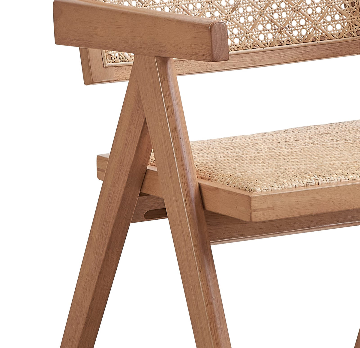 Natural Rattan Patio Arm Chairs Set for Garden and Porch Seating