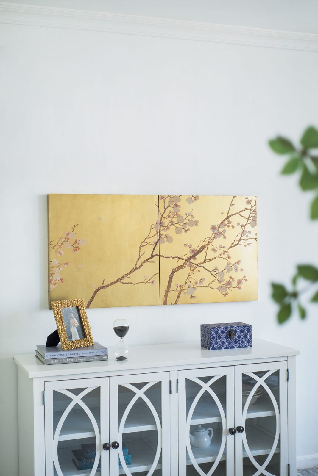 Gold Cherry Tree Wall Art - 23.8" x 1.6"
