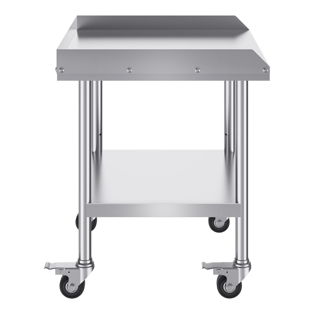 24 x 28 Inch Stainless Steel Work Table - Silver