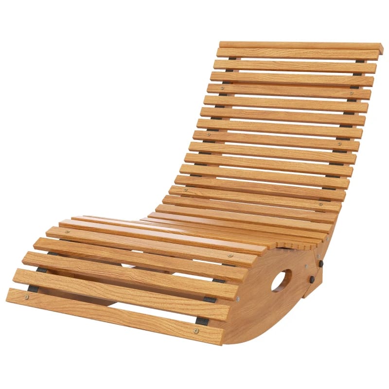 Wooden Rocking Chair - Teak Outdoor Porch Rocker