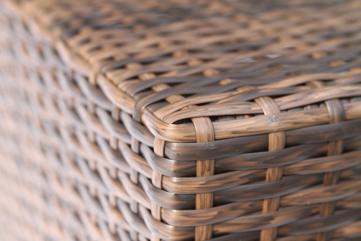 Fully Assembled Brown Wicker Coffee Table - Outdoor Dining