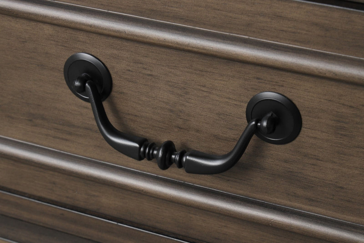 Transitional Dark Walnut Chest 1pc - Bedroom Dresser