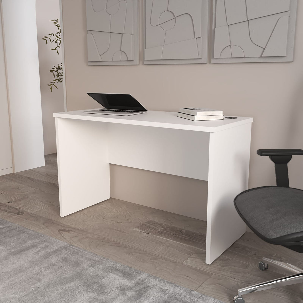 White Computer Desk - 29.5" Rectangular Office Table