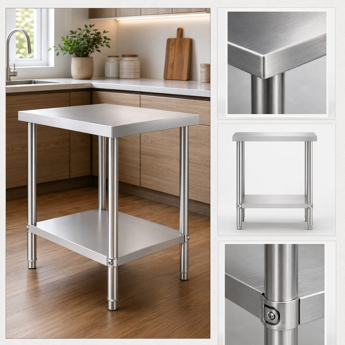 24" Stainless Steel Work Table - Durable Restaurant Prep Station