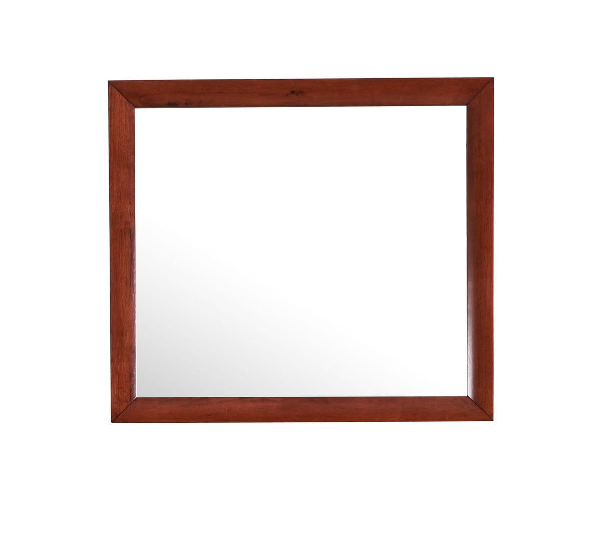 Cherry Finish Vanity Mirror - 35" x 1"