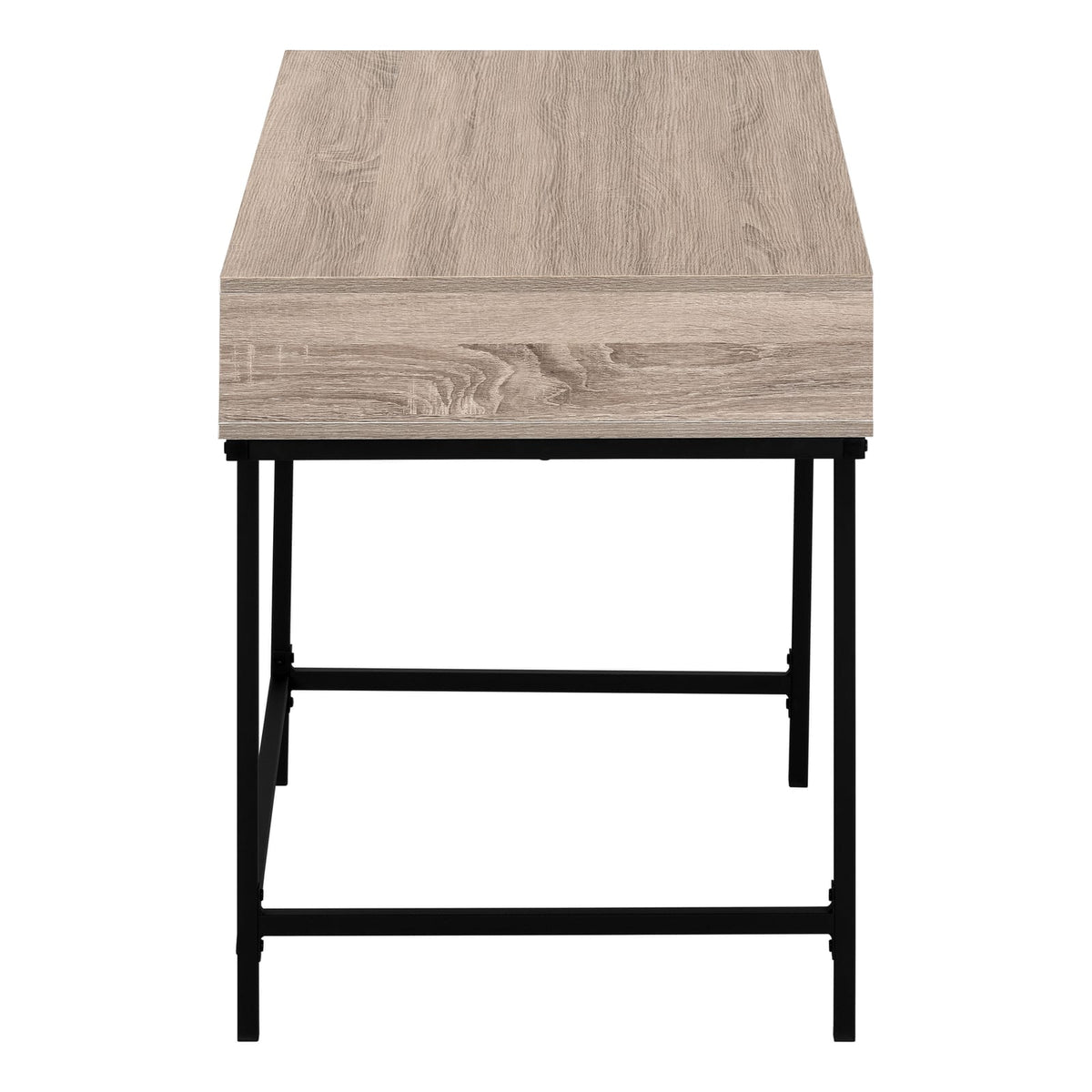 Computer Desk, Taupe Storage Drawers - 48"L Home Office Desk