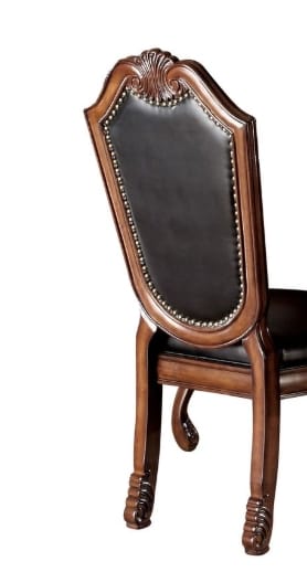 Black Cherry Dining Chair Set of 2 - Armless Side Chairs for Dining Room