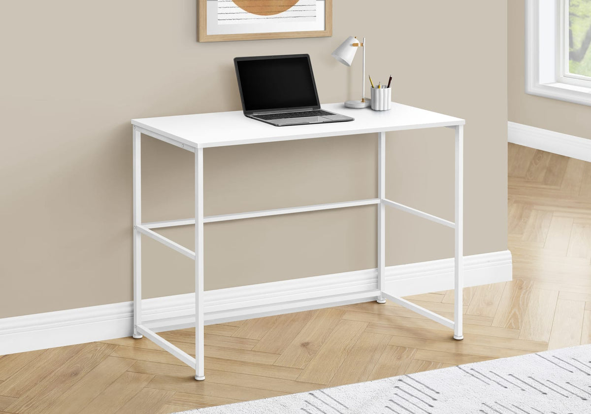 White Computer Desk - 40" L x 19" W Work Surface for Home Office
