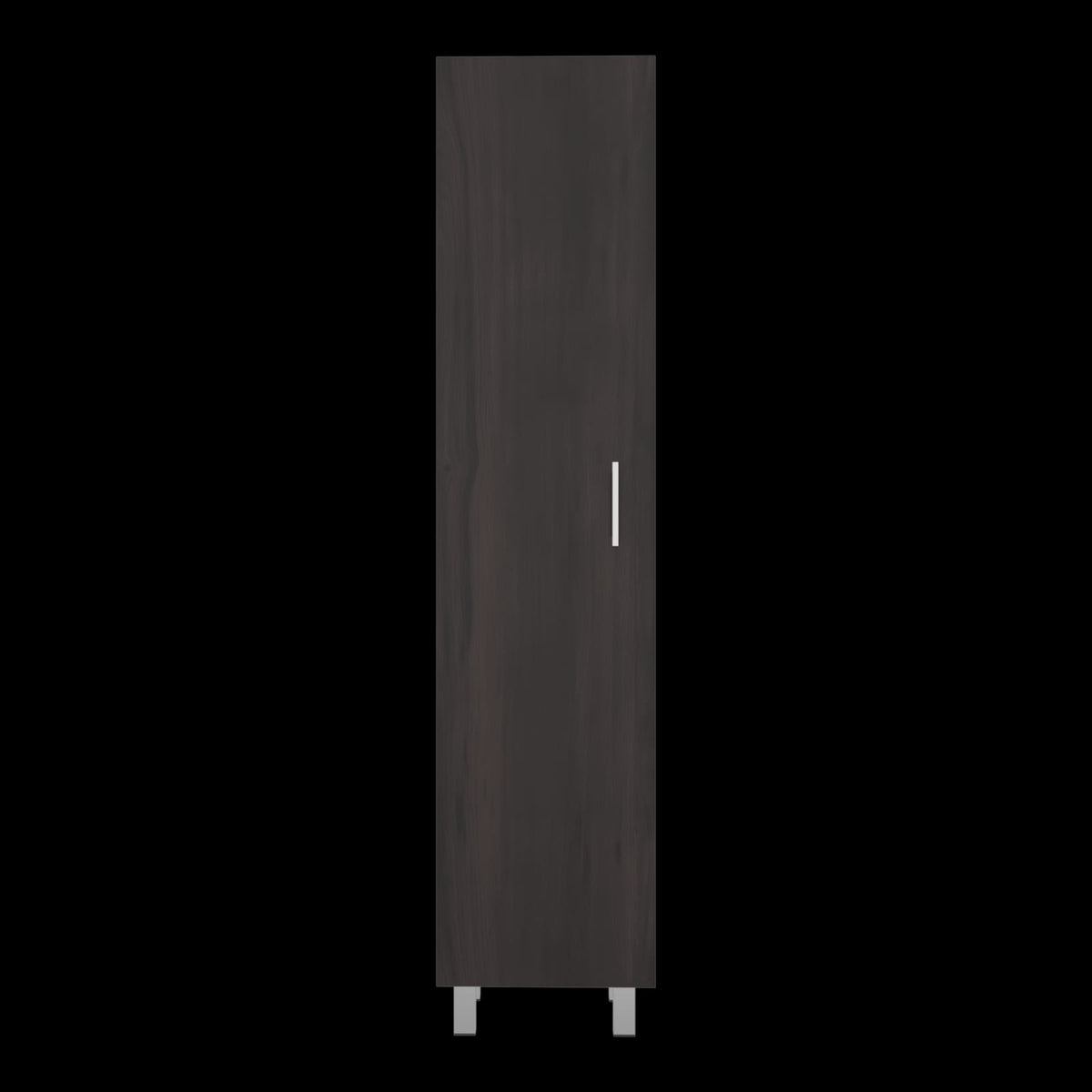 Brown Engineered Wood 4 Shelf Cabinet Storage