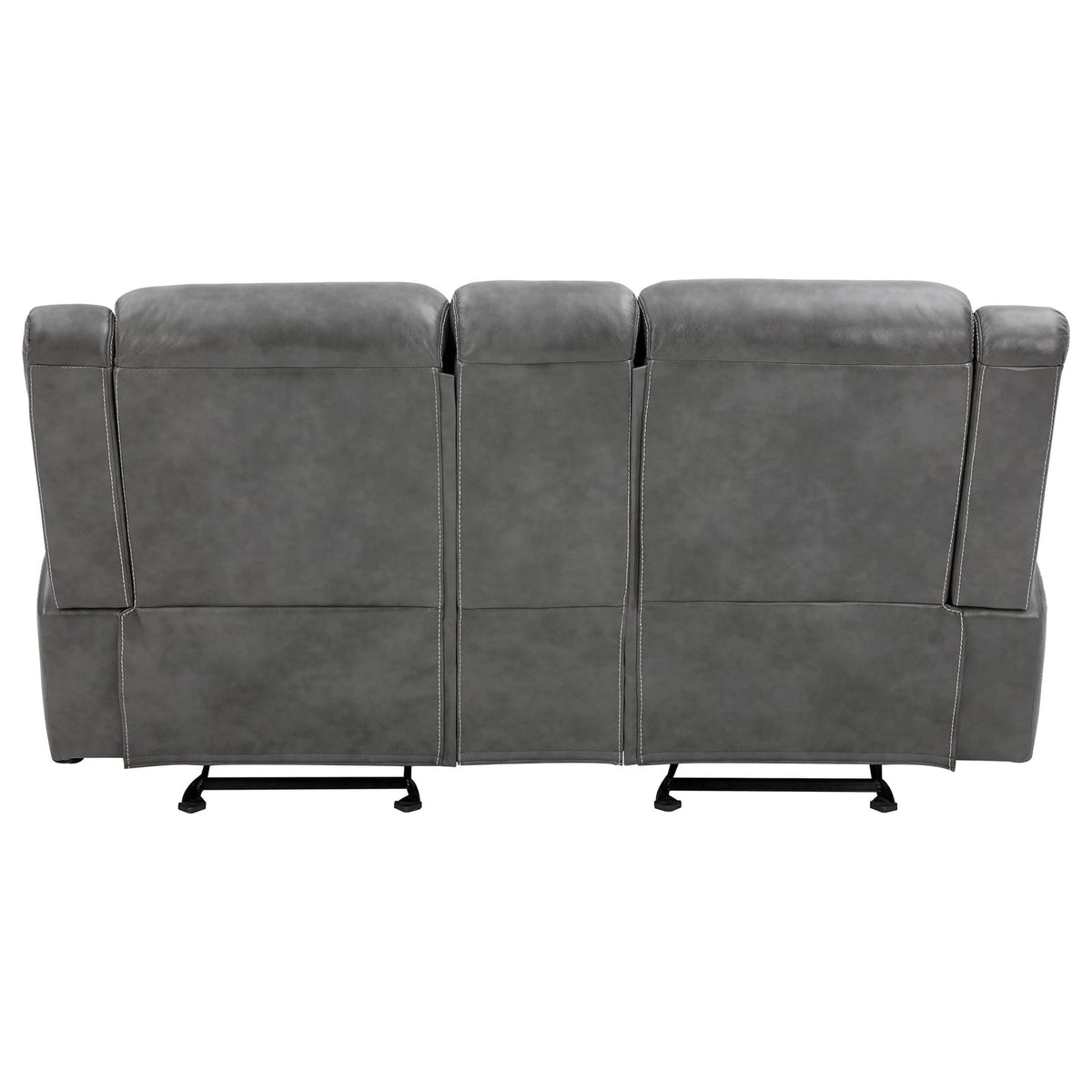 Carmen Cool Grey Motion Loveseat with Storage - Comfortable & Stylish