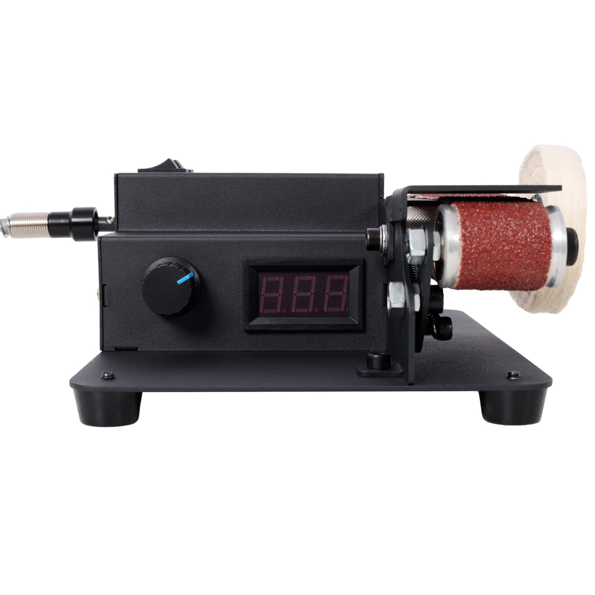 2-in-1 Belt Sander - Mini Electric Polisher, Black