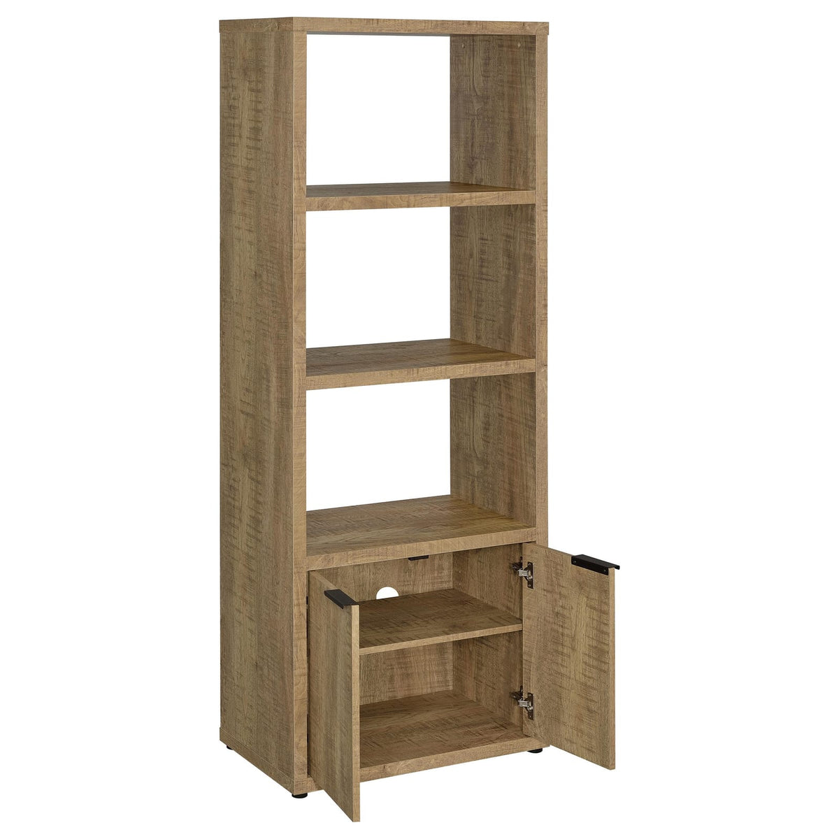 Noriega Mango 3-Shelf Engineered Wood Media Tower - Storage & Display Shelving