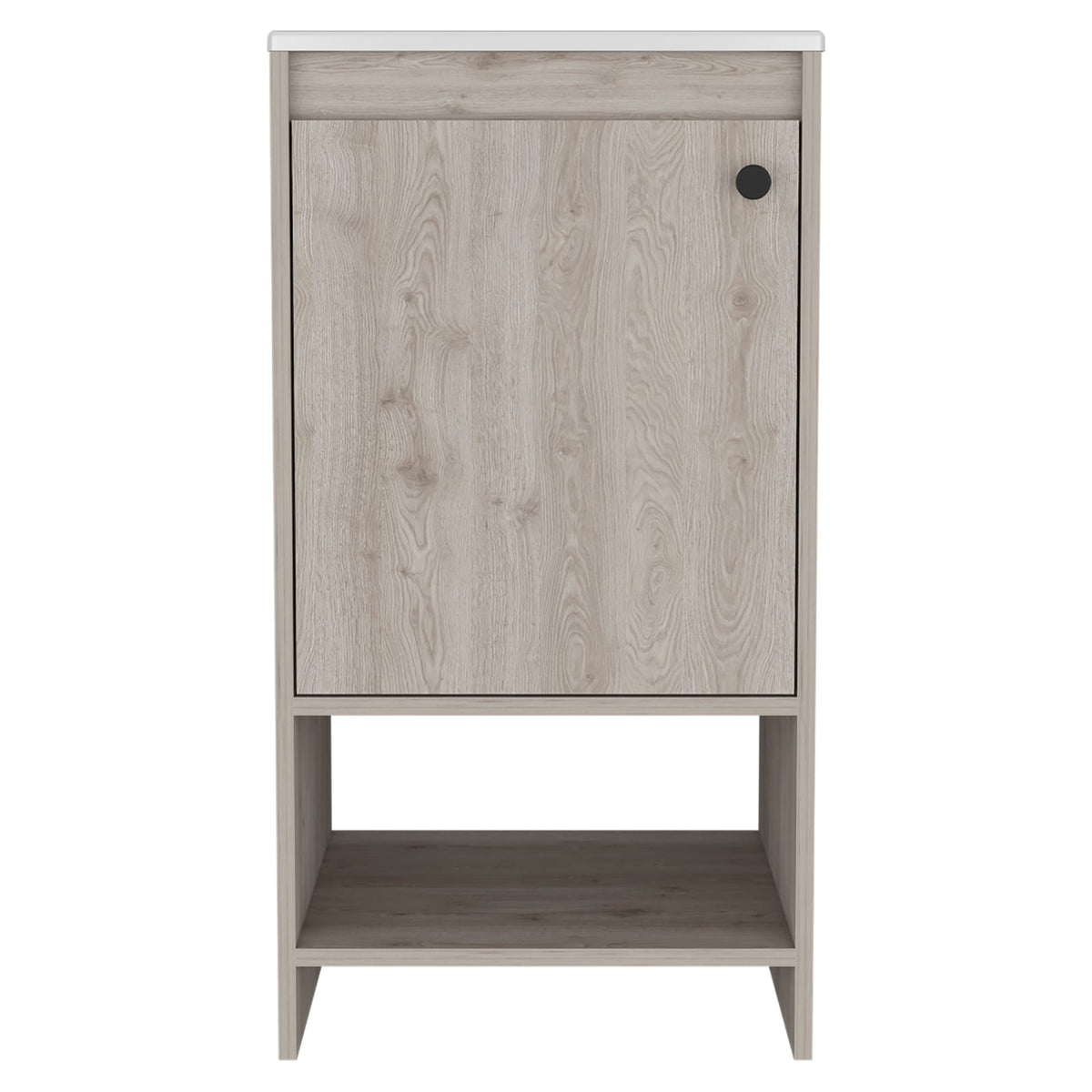 Light Gray Bathroom Vanity - 17.7" W x 17.7" D