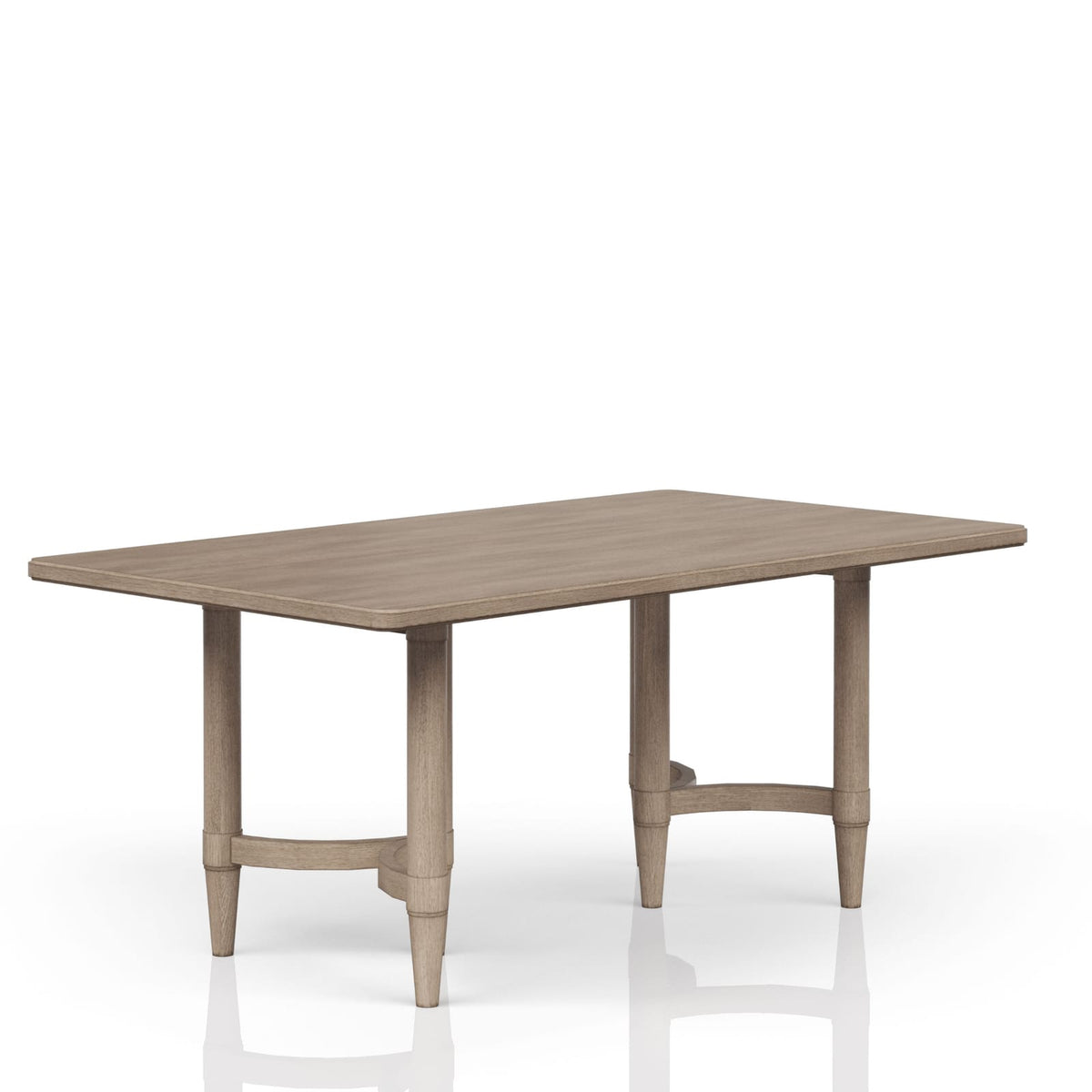Sand Solid Wood Dining Table for Kitchen Storage and Dining Room