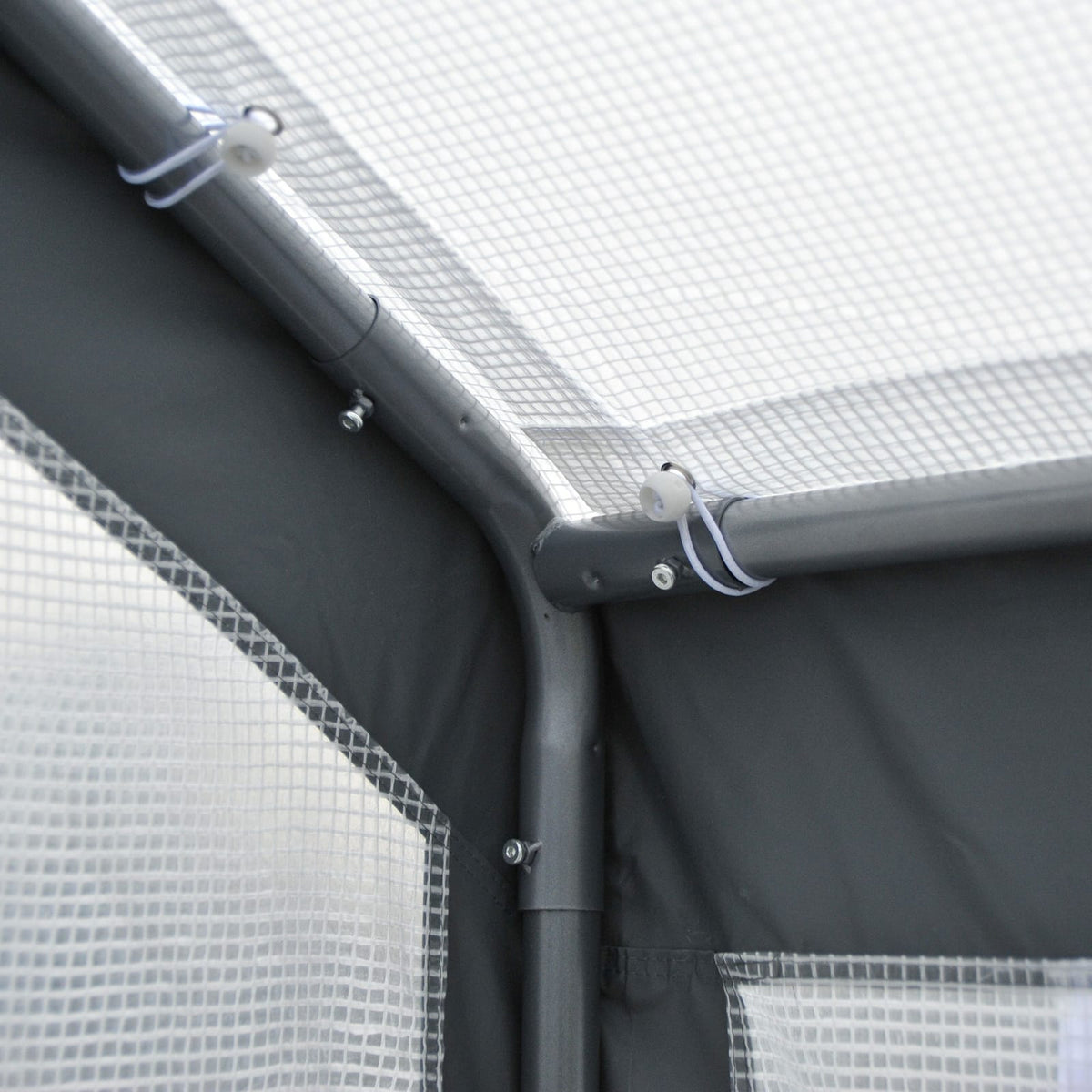 8 Foot Walk-In Greenhouse - White Polyethylene