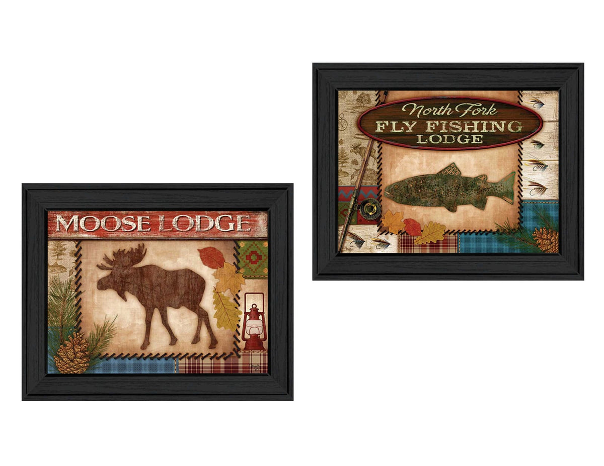Framed Wall Art - Black Lodge I Vignette Poster