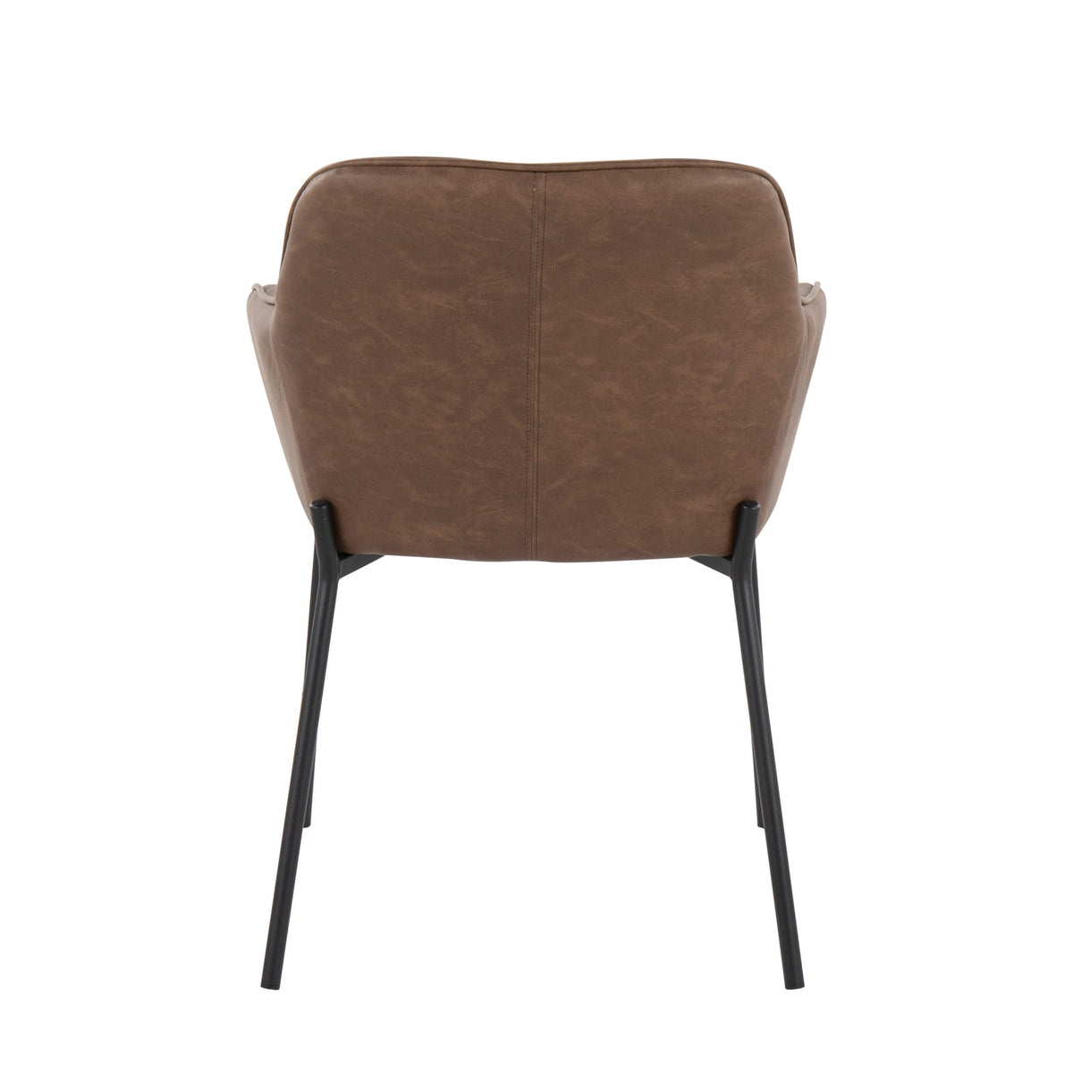 Espresso Faux Leather Dining Chair Set for Modern Dining Room