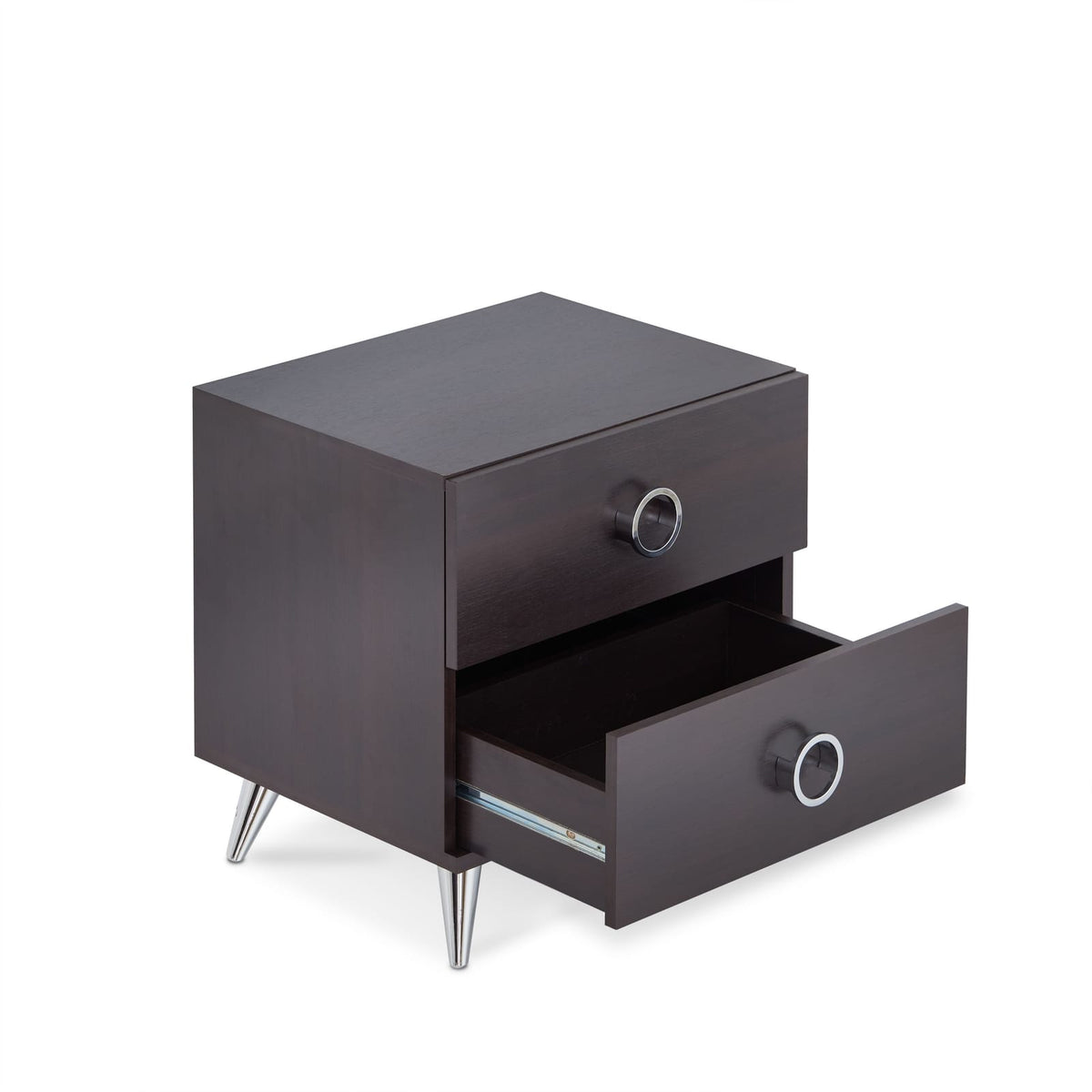 Espresso Accent Table - Bedroom Storage Table for Living Room