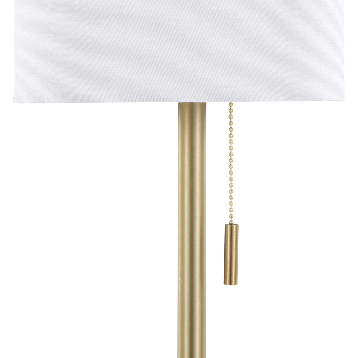 Gold & White Table Lamps - Set of 2 with USB Port