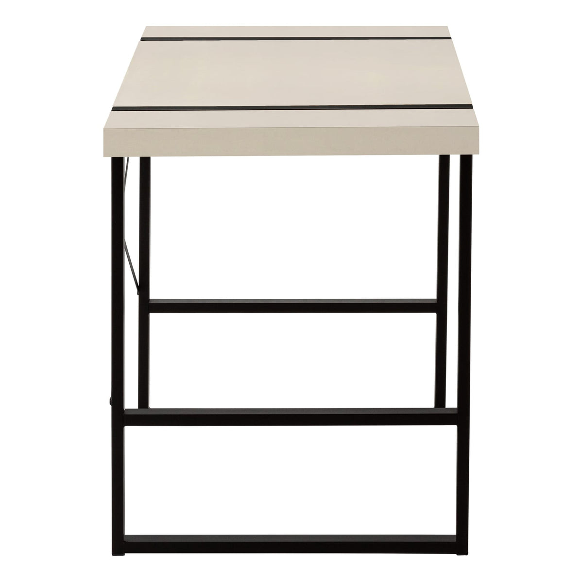 Beige Computer Desk - Home Office Laptop Workstation