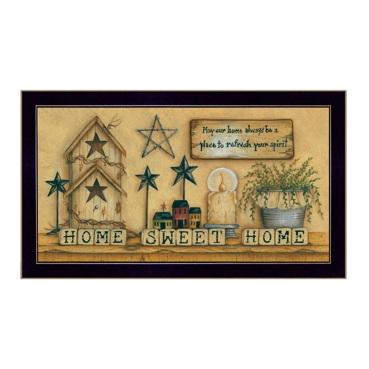 Black Framed Wall Art for Modern Interior Decor