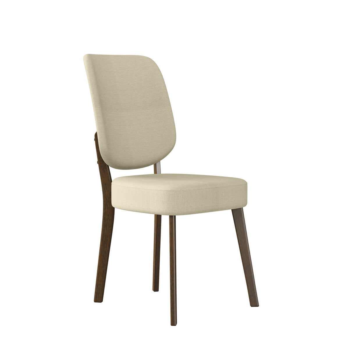 Oatmeal Plywood Dining Chairs Set of 2 for Modern Kitchen Storage