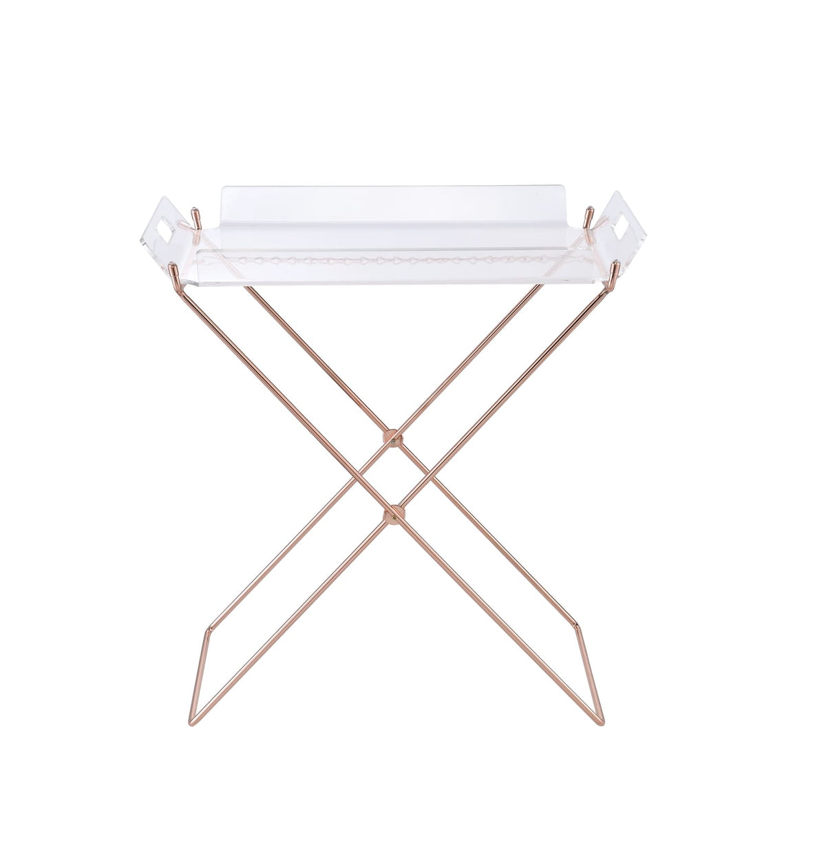Clear Acrylic Tray Table - 16" x 22" Dining Table
