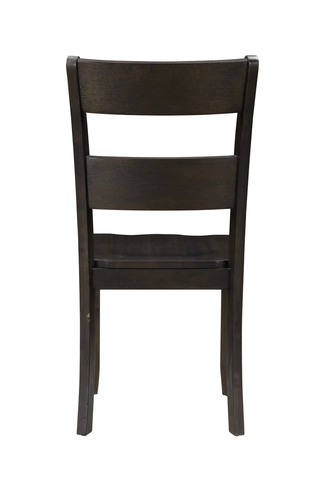 Walnut Acacia Dining Room Side Chairs Set with Ladder Backrests
