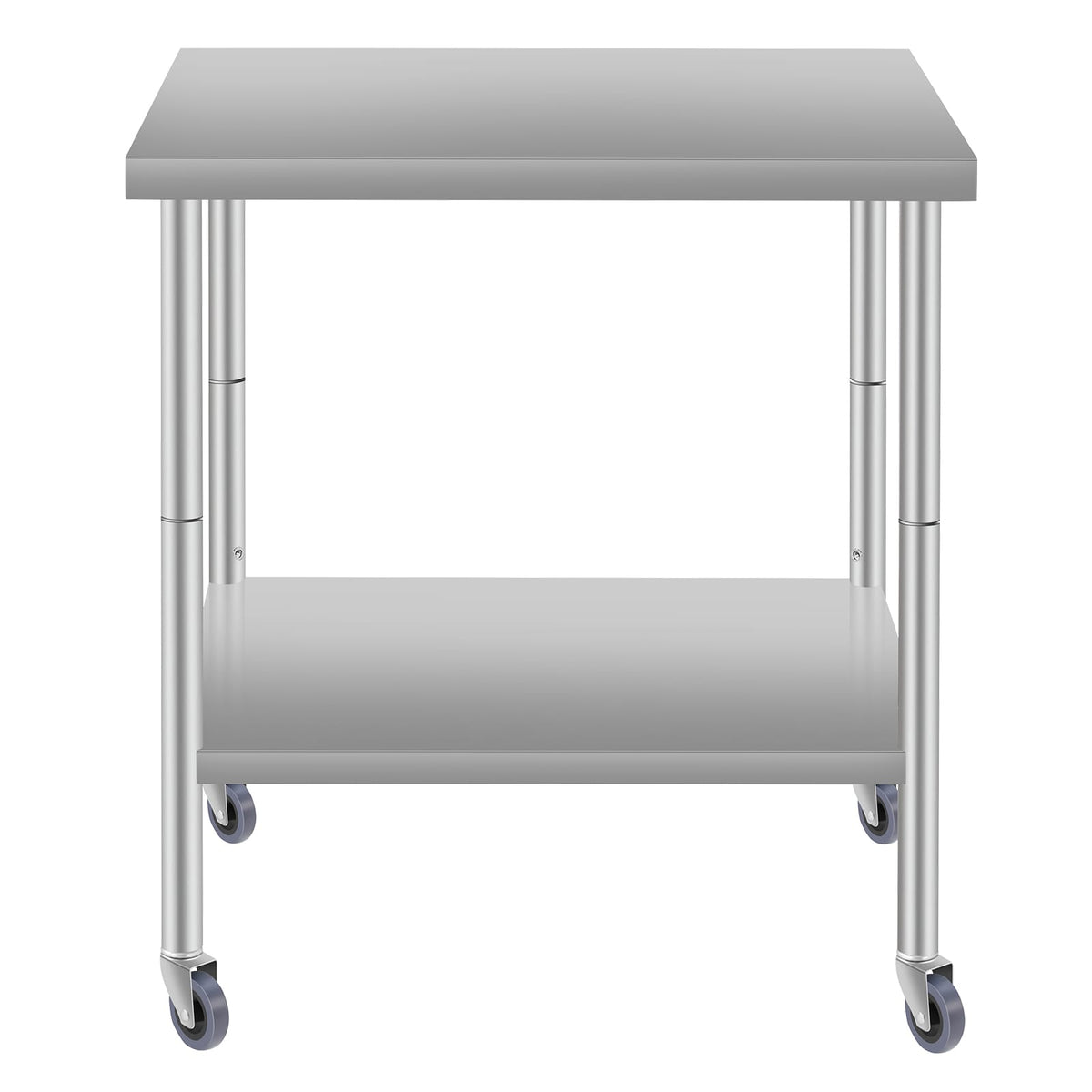 30 Inch Stainless Steel Kitchen Table - Silver