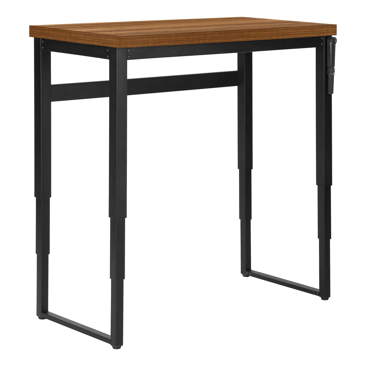 Adjustable Walnut Computer Desk - 29.5" to 48" Height for Home Office
