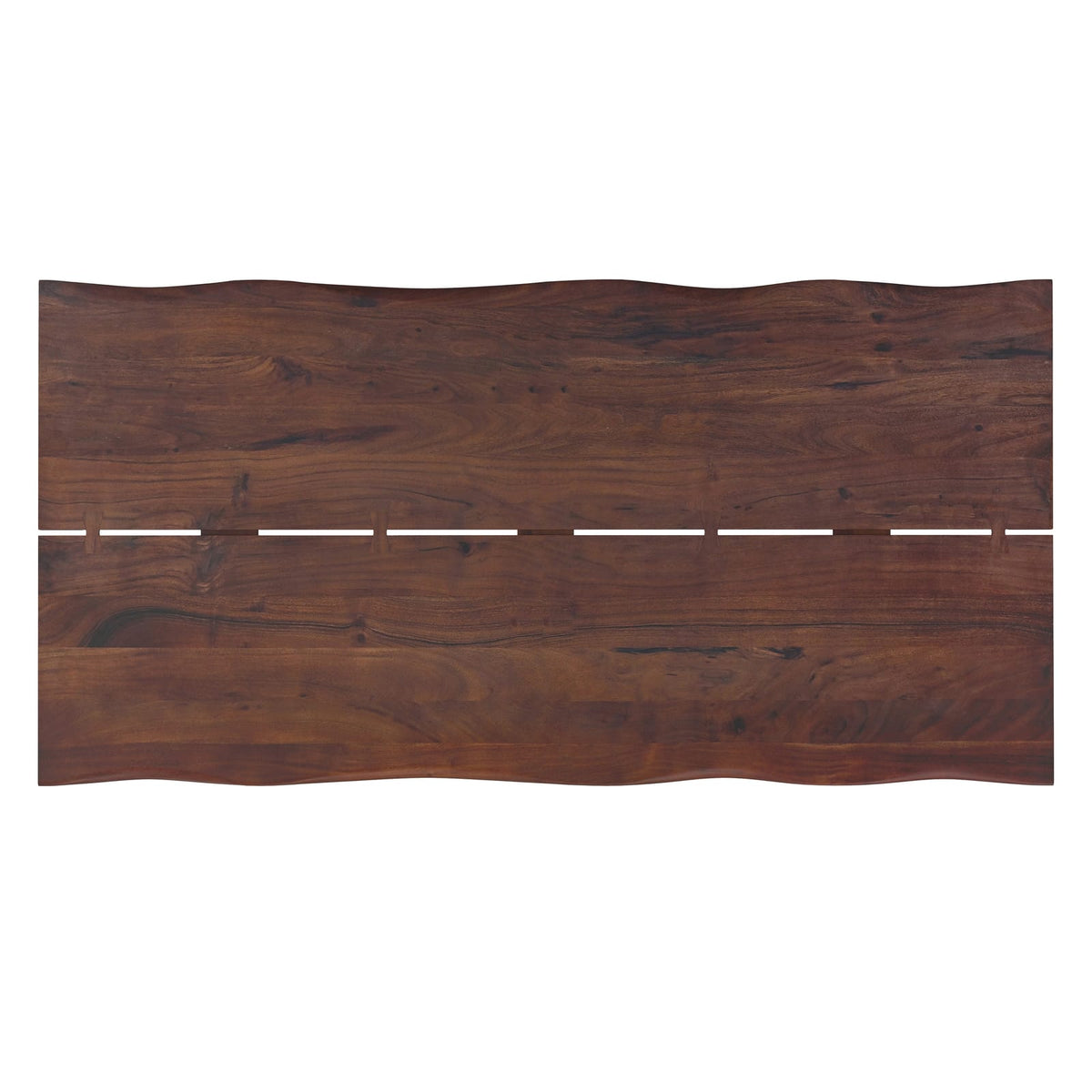 Walnut Industrial Dining Table, 72x36 inch Wood