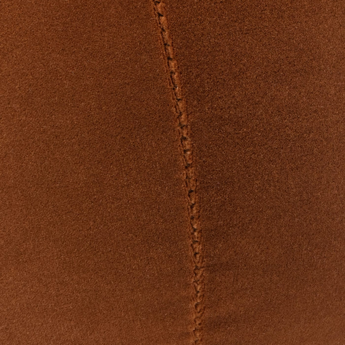 Burnt Orange Velvet Sphere Throw Pillow - 12 Inch