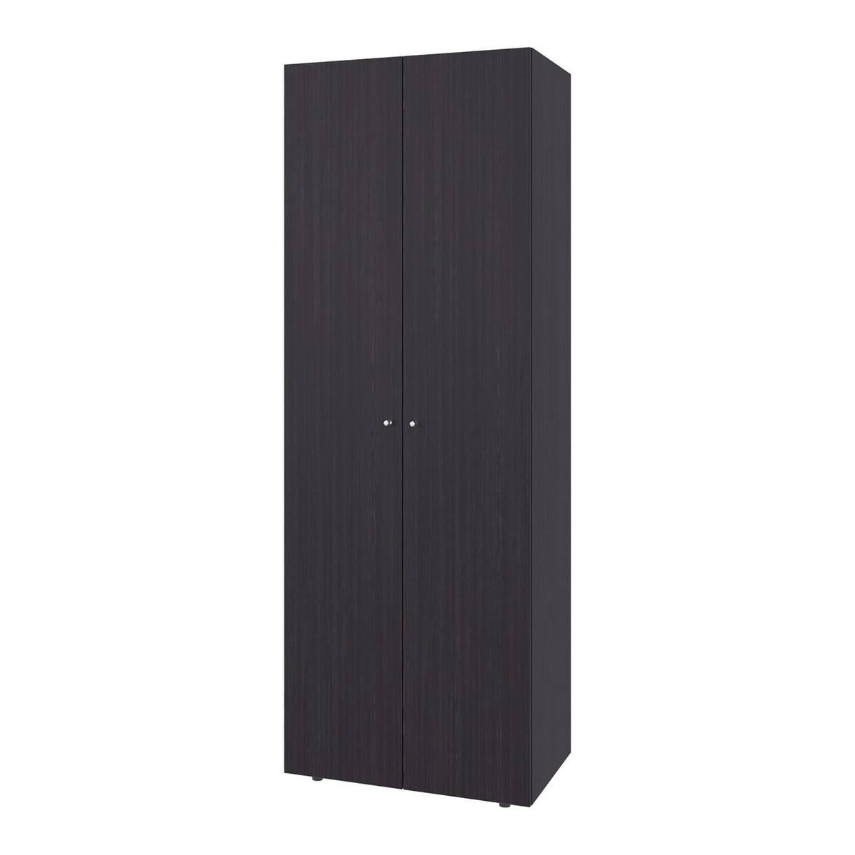 Wenge 2-Door Tall Wardrobe Cabinet - Bedroom Storage