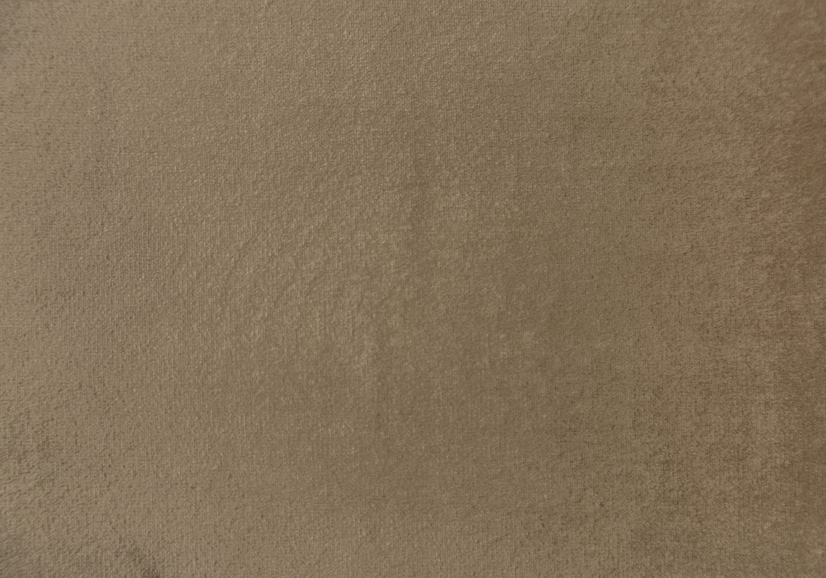 2 Panels Taupe Velvet Curtains 95" Long Room Darkening Grommet Top