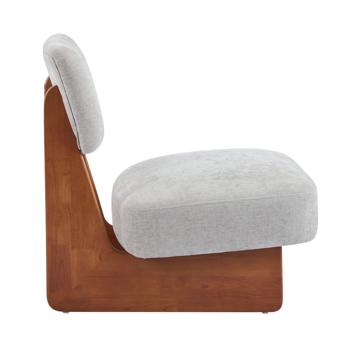 Grey Walnut Lounge Chair Set - 2 Modern Accent Chairs for Living Room