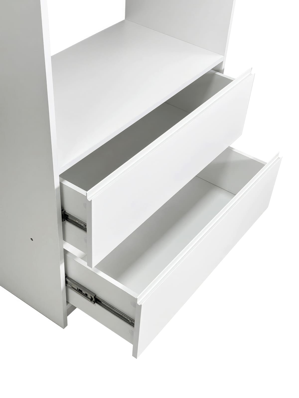 Prosper White Freestanding Walk-In Closet System - Wood & Melamine