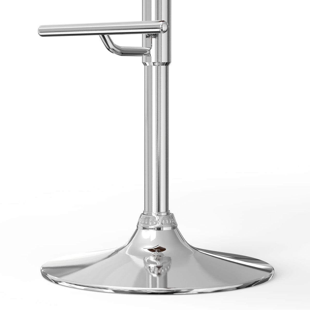 Black Metal Bar Stool - 23.7" Swivel Seat