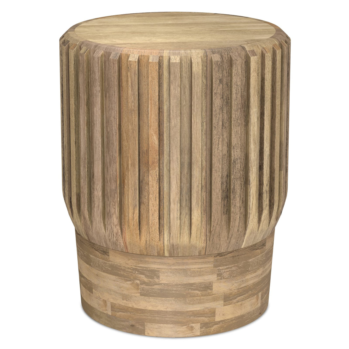 Small Round Wood Side Table - 16" Diameter