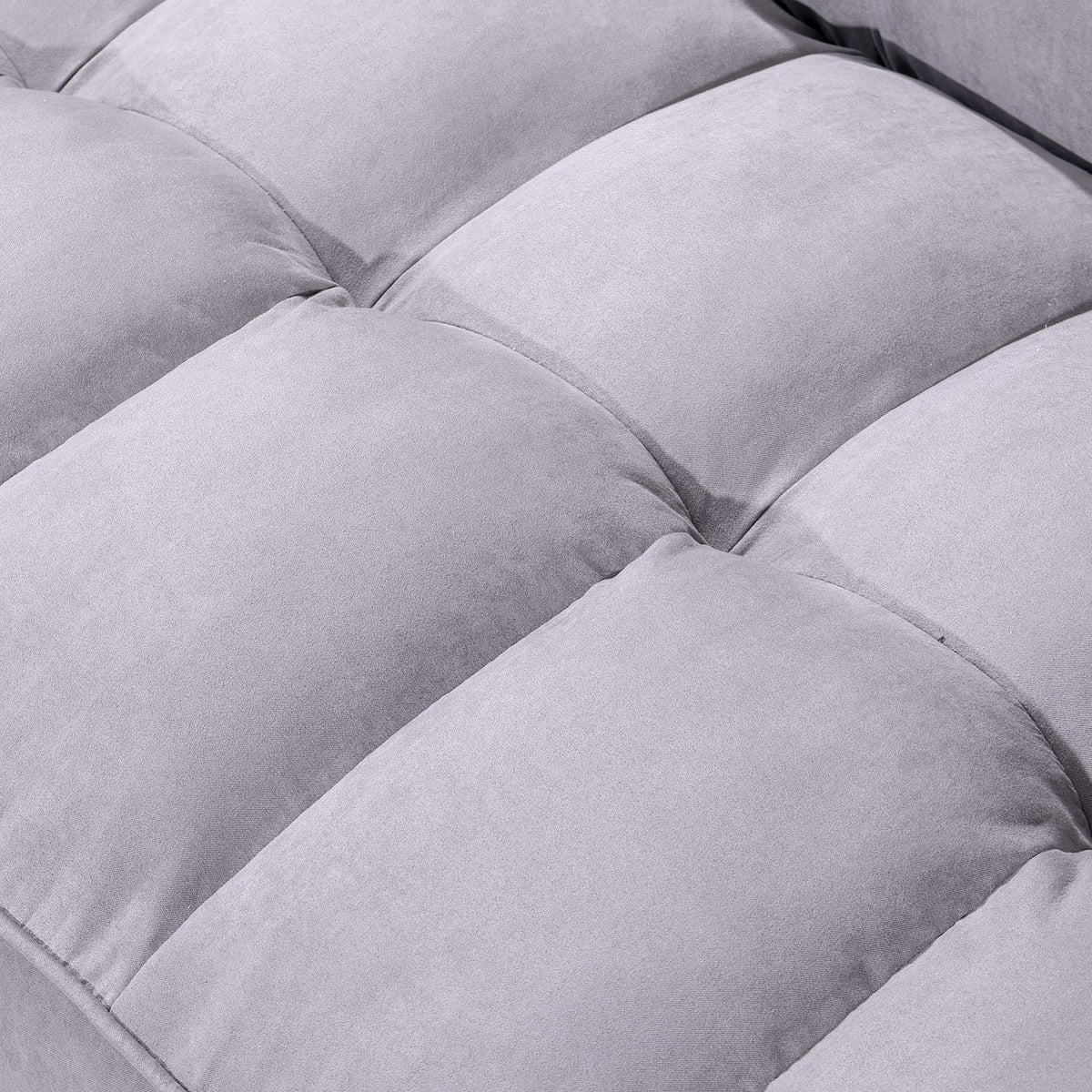 Grey Plywood Sofa Bed with USB Stand for Living Room Comfort