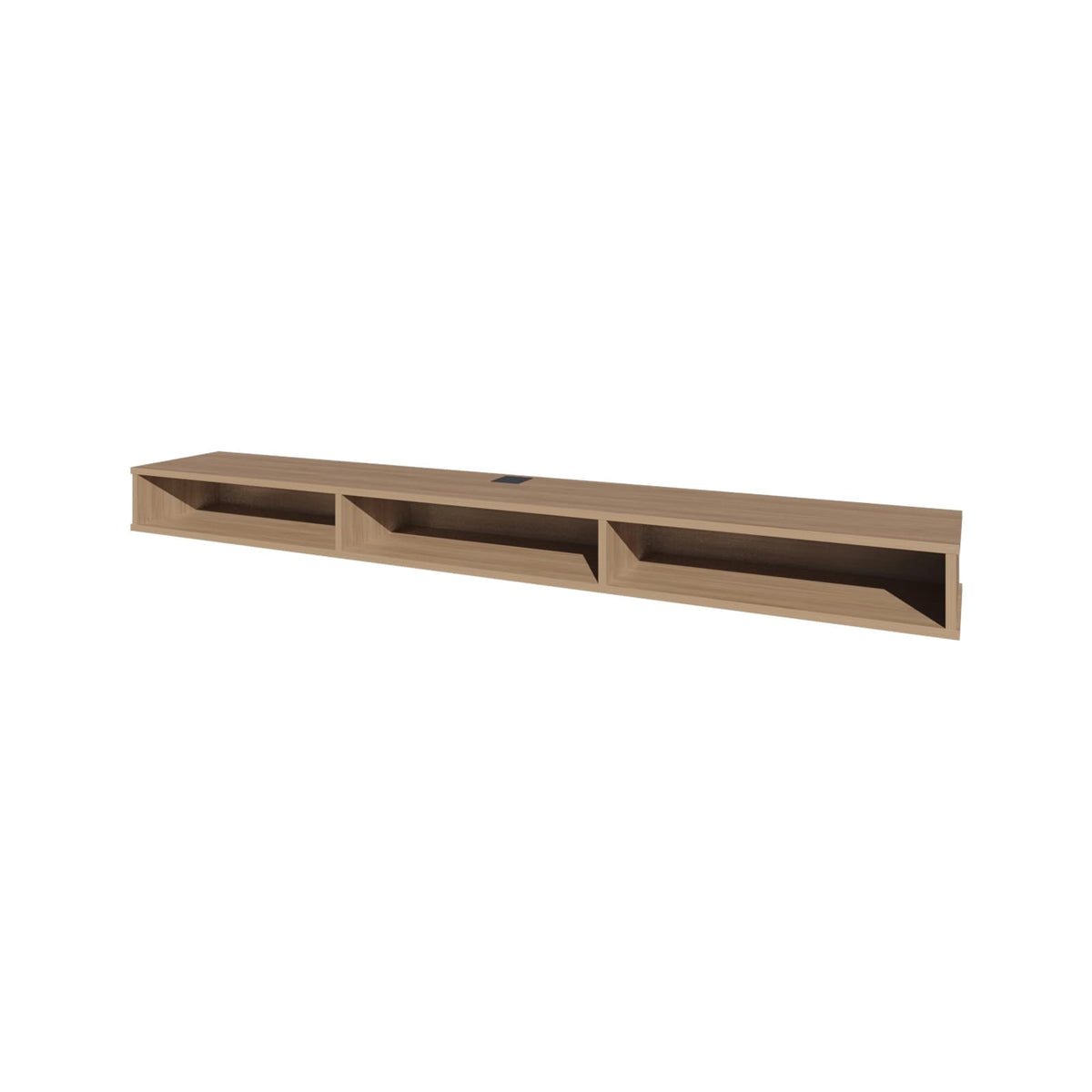 Ash Wood TV Stand with Open Storage - 60-69 Inch TVs
