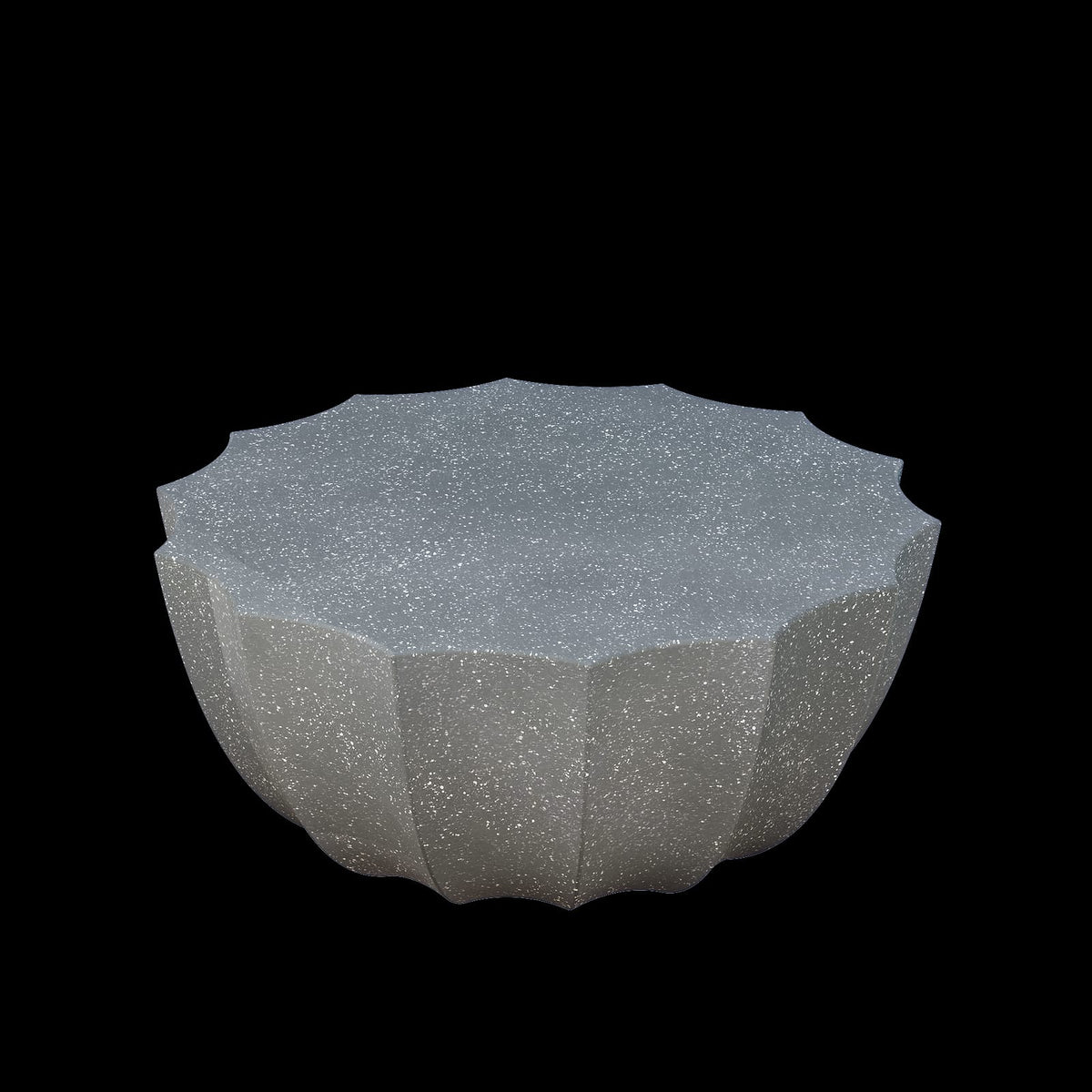 35.43" Modern Outdoor Waterproof Cement Coffee Table - Grey