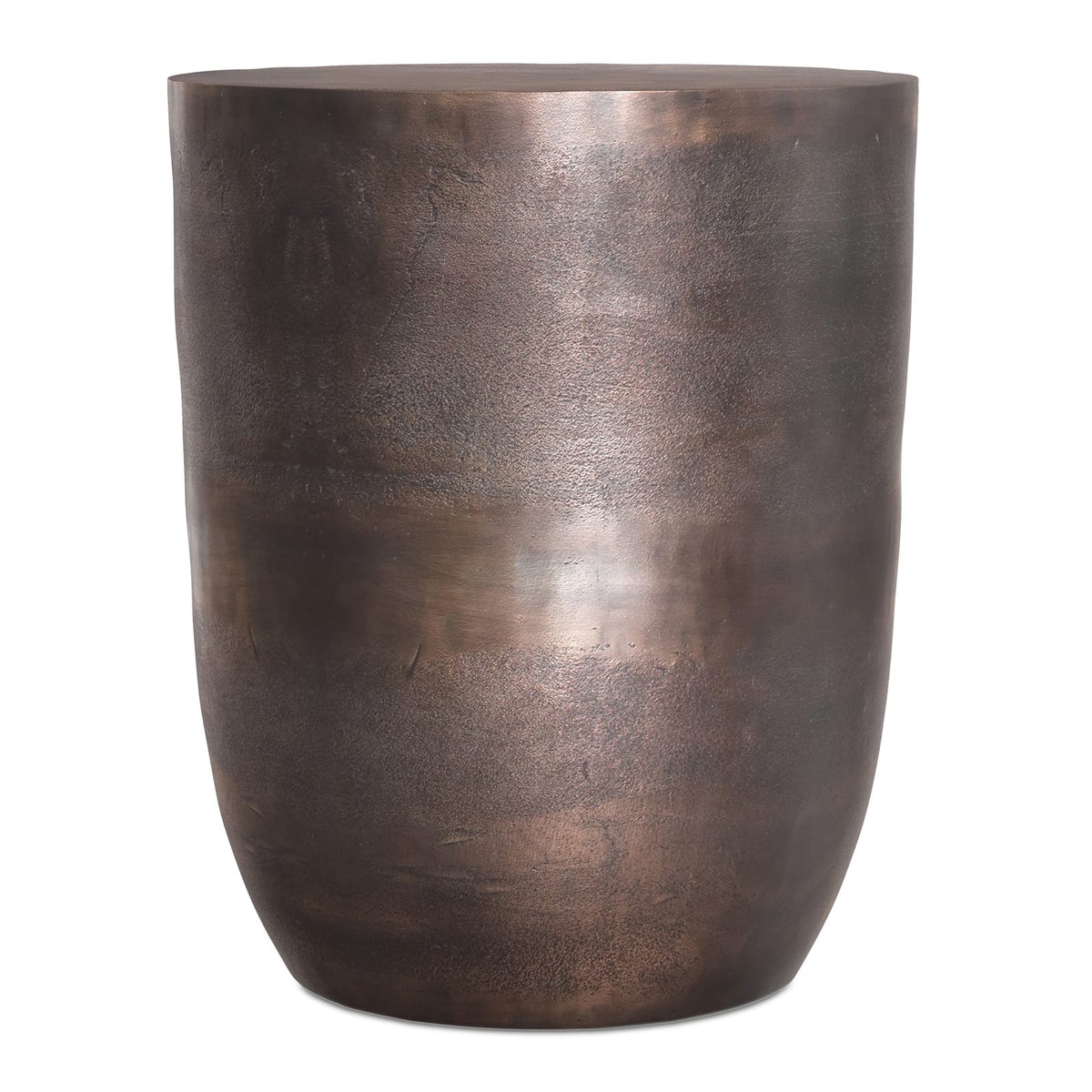 Copper Cast Aluminum Round Accent Table - 16.5" Diameter